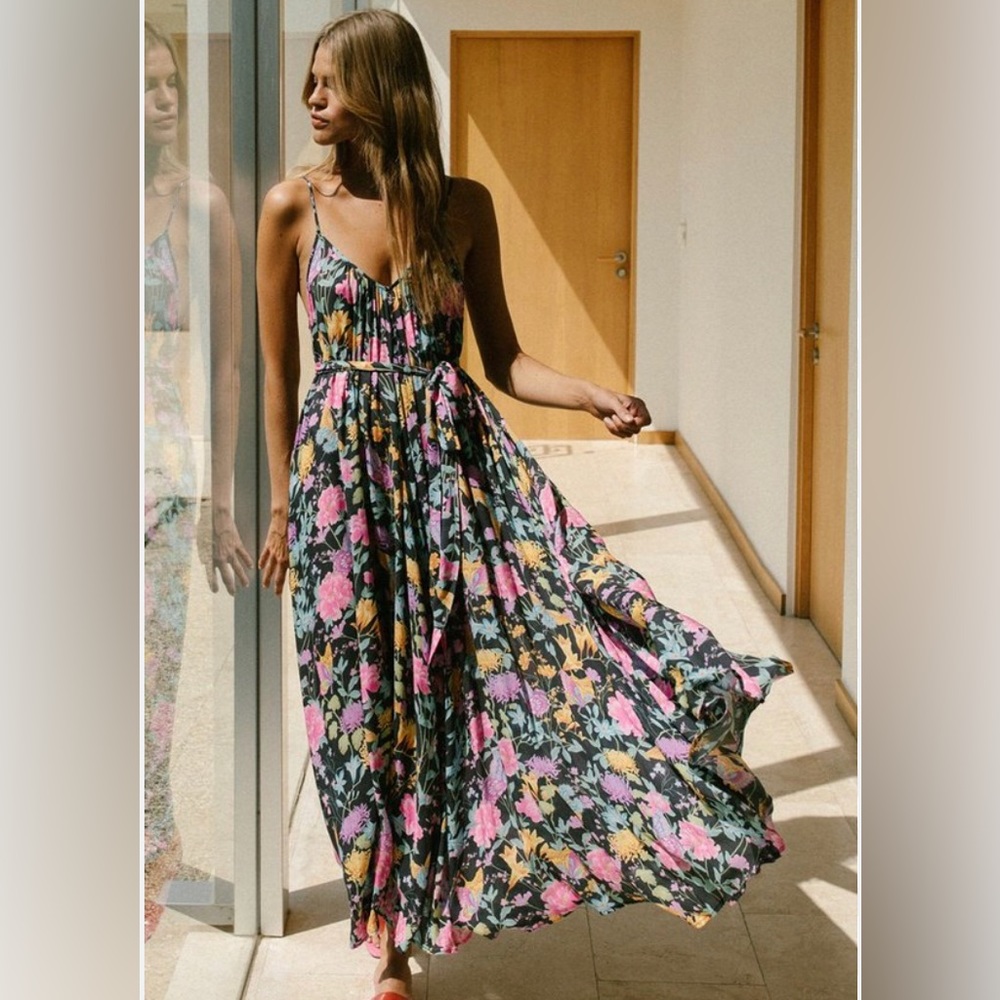 Spell Butterfly Strappy Dress Firefly, Size S